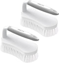 Amazer Scrub Brush for Cleaning Comfort Grip Shower Scrubber Flexible Stiff Bristles with Handle