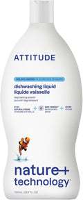 ATTITUDE Dish Soap, EWG Verified, Plant-Based & Vegan Dishwashing Liquid, Naturally Derived