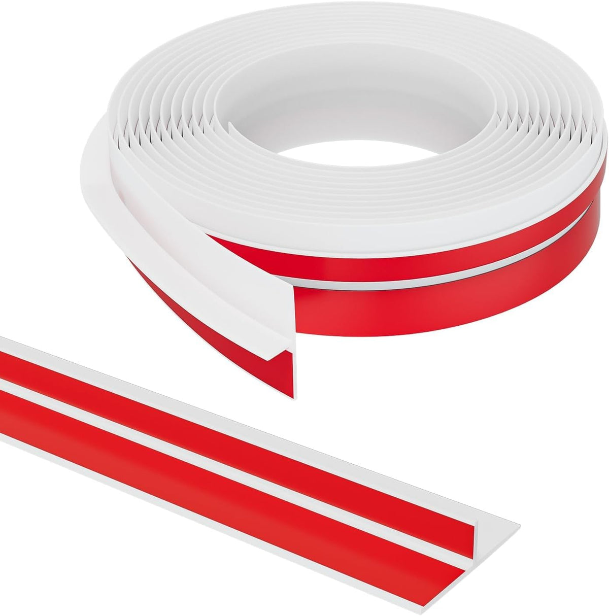 T-Shaped Door Draft Stopper, 1.97 in x 40 Ft Silicone Seal Strip for Windows Gaps, Weather