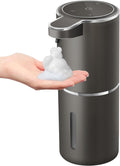 Automatic Foaming Soap Dispenser,4-Level Adjustable Foam, Wall Mount, USB Rechargeable,12.8oz/