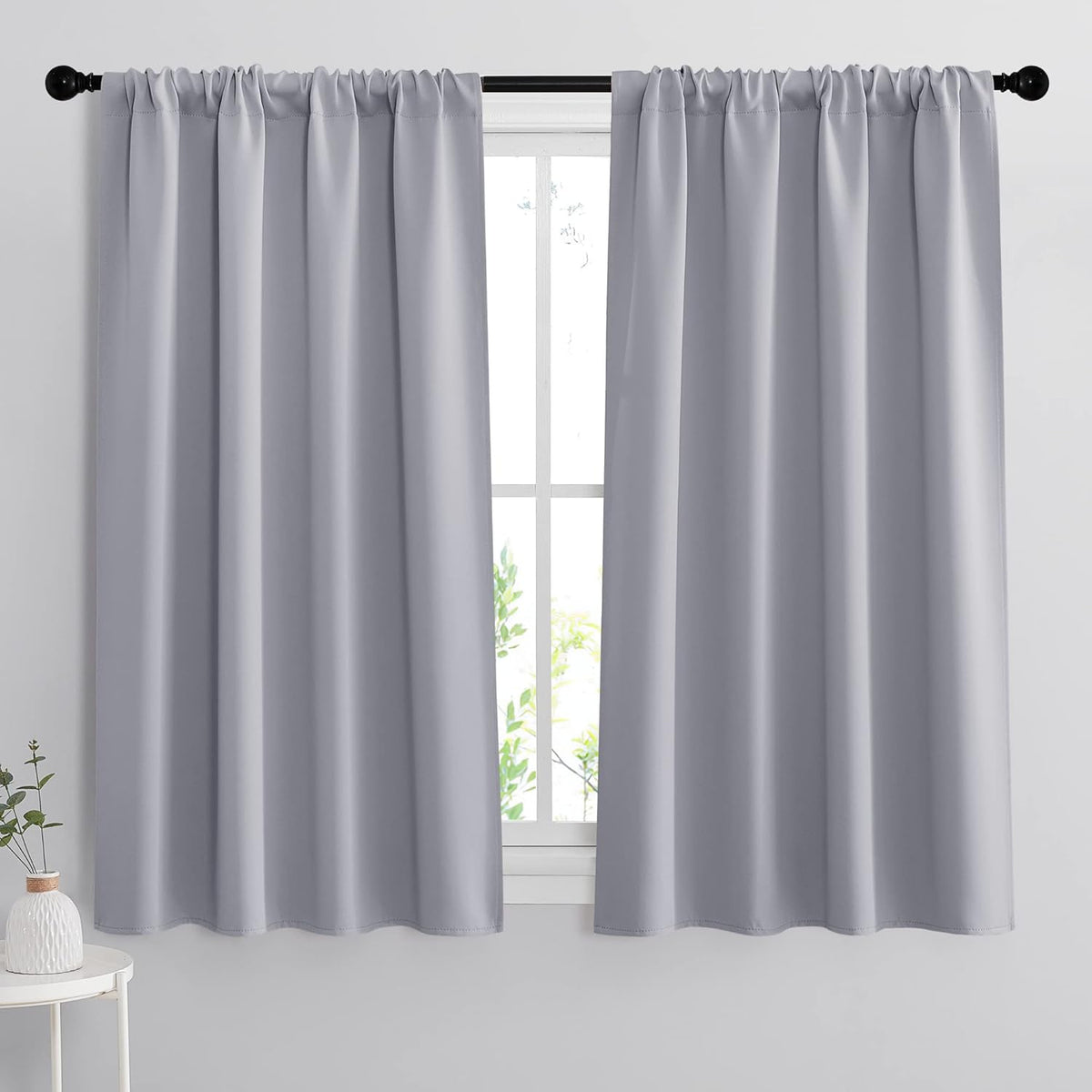 RYB HOME Blackout Curtains for Bedroom - Small Window Treatment Panels Full Privacy Thermal