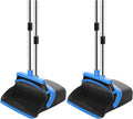 NACENA Broom and Dustpan Set, 52-in Long Adjustable Handle Broom Dustpan Combo with Dustpan Teeth