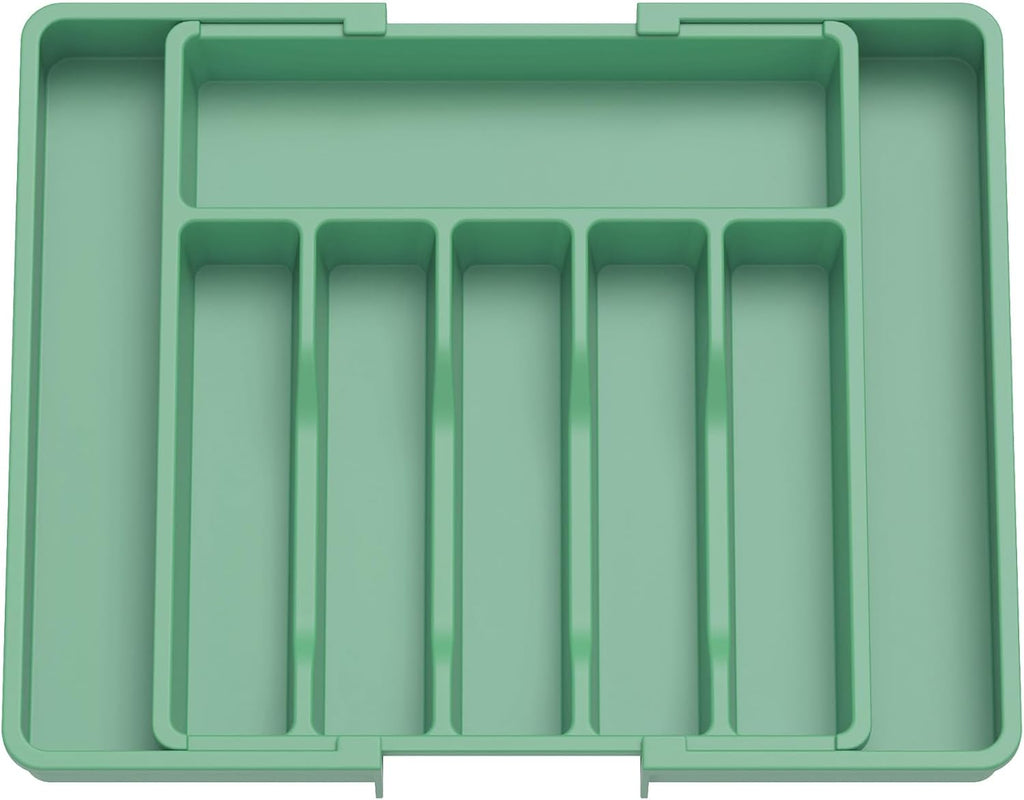Lifewit Silverware Drawer Organizer, Expandable Utensil Tray for Kitchen, BPA Free Flatware and
