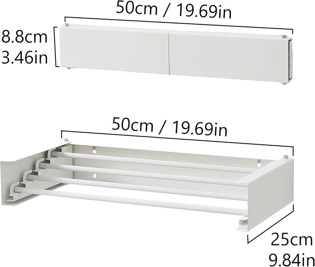 Clothes Drying Rack, Laundry Hanger Dryer Rack, Wall Mounted Drying Rack for Laundry, Foldable