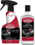 Weiman Ceramic and Glass Cooktop - 10 Ounce - Stove Top Daily Cleaner Kit - 12 Ounce - Glass