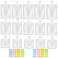 17 Pack Travel Pouches for Toiletries,TSA Approved,Travel Size Portable Containers,Stand Up