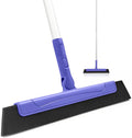 Floor Squeegee for Tile Floor and Shower Glass, Broom Rubber Blade with 48.4" Aluminum Long Handle