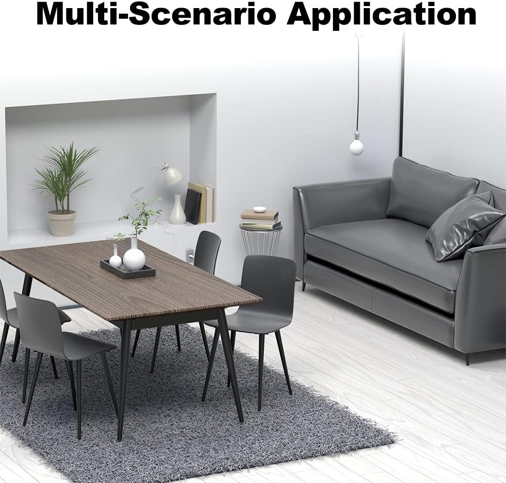 8PCS 16 Inch Matte Black Tapered Angled Legs for Furniture, Metal Mid Century Mordern Feet, Heavy