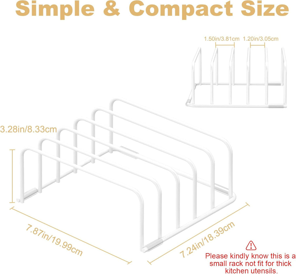 Cutting Board Organizer, 2Pcs Cutting Board Holder Rack Baking Cookie Pan Sheets Cooling Small