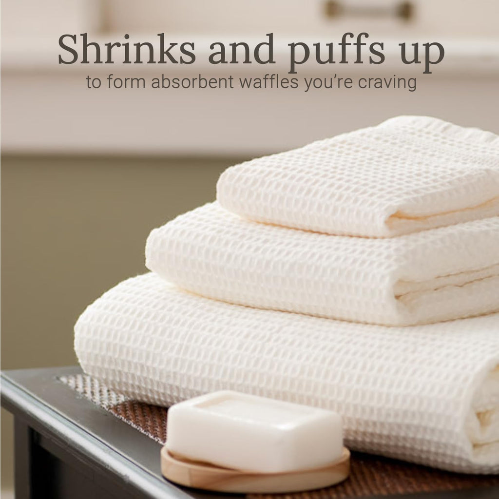 GILDEN TREE Waffle Towels Wash Cloths for Showering, Exfoliating Washcloth Face Towels, Quick Dry