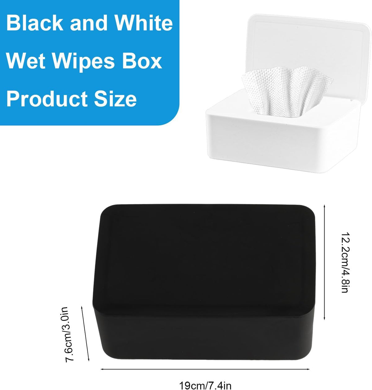 1 Pcs Diaper Wipes Dispenser, Refillable Wipe Container, Wipe Container with Sealing Design Lid