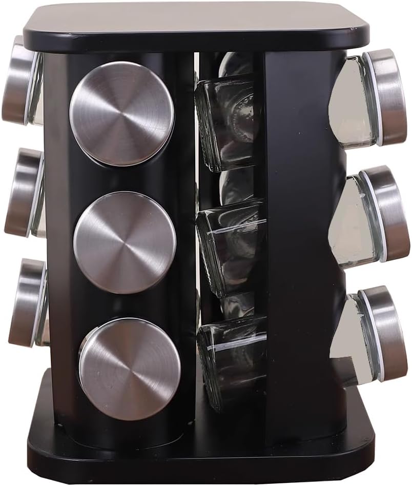Spice Rack, Spice Rack Organizers for Countertop, Rotating Countertop Spice Rack, Revolving Spice
