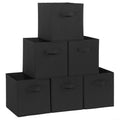STORAGE MANIAC Storage Cubes, 11 Inch Durable 6 Pack Fabric Foldable Collapsible Bins with Handles