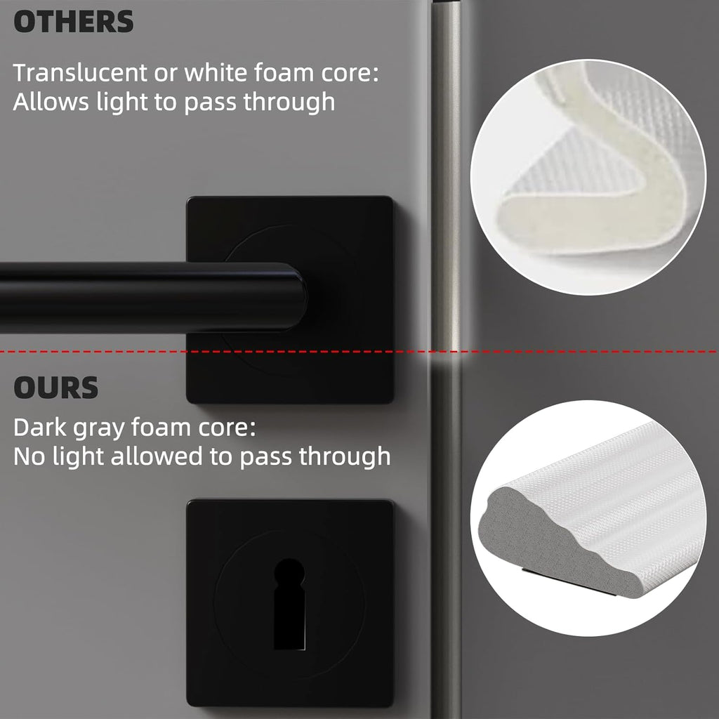 3Pcs×196" Wedge Weather Stripping Door Seal Strip for Door Frame & Window,Self Adhesive Window