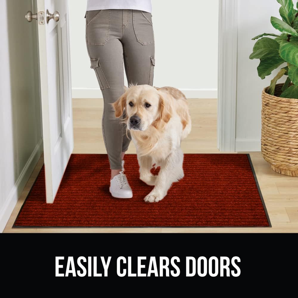 GORILLA GRIP Traffic Guard Door Mat, Heavy Duty Welcome Mats, Commercial Office Space Doormat