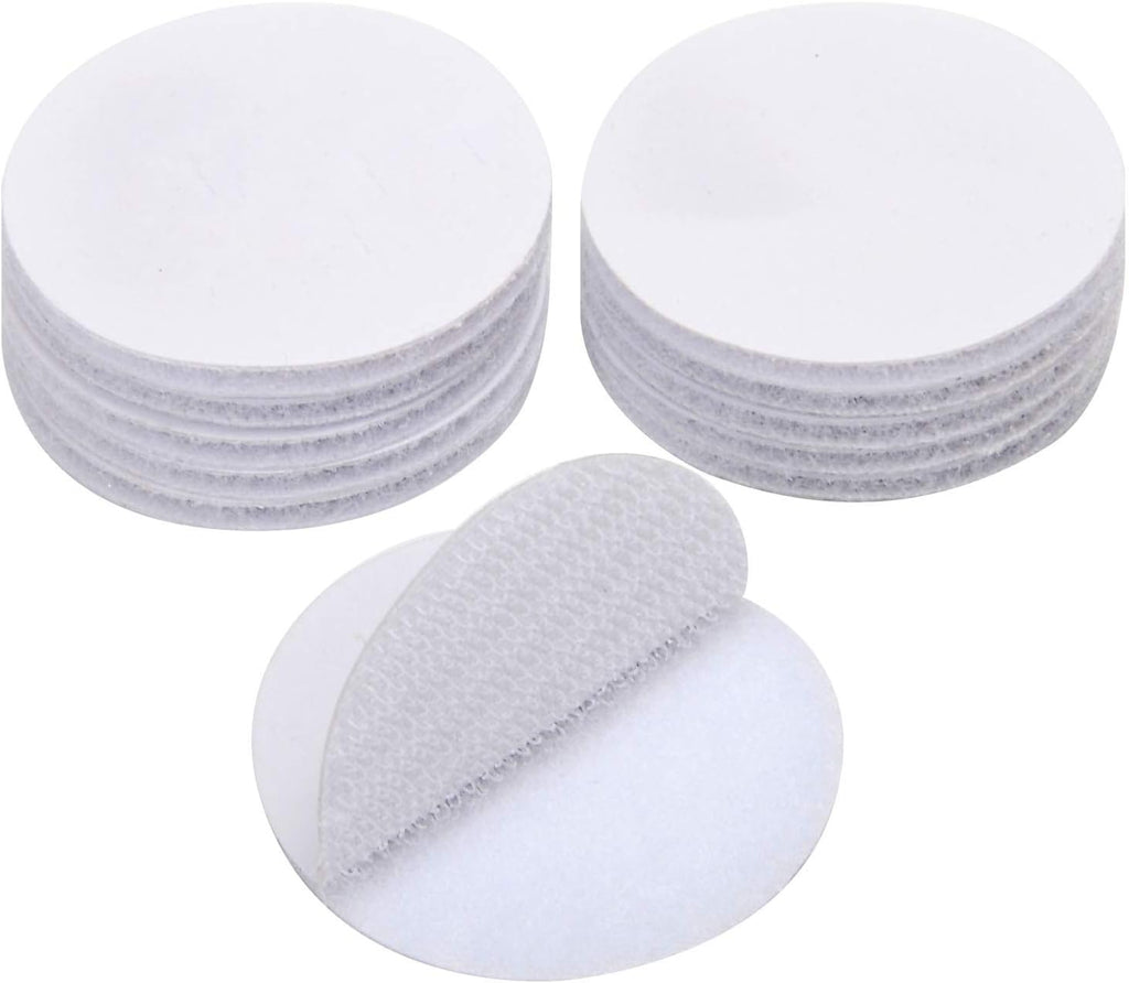 BRAVESHINE Hook and Loop Fasteners - 12 Sets Strong Adhesive Double Sided Wall Tape Sticky-Back