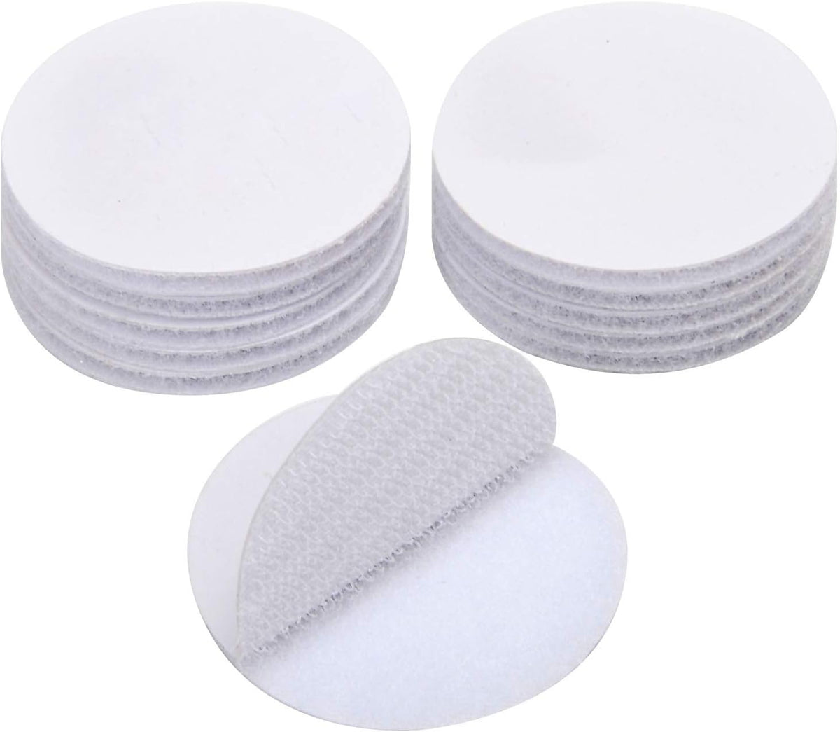 BRAVESHINE Hook and Loop Fasteners - 12 Sets Strong Adhesive Double Sided Wall Tape Sticky-Back