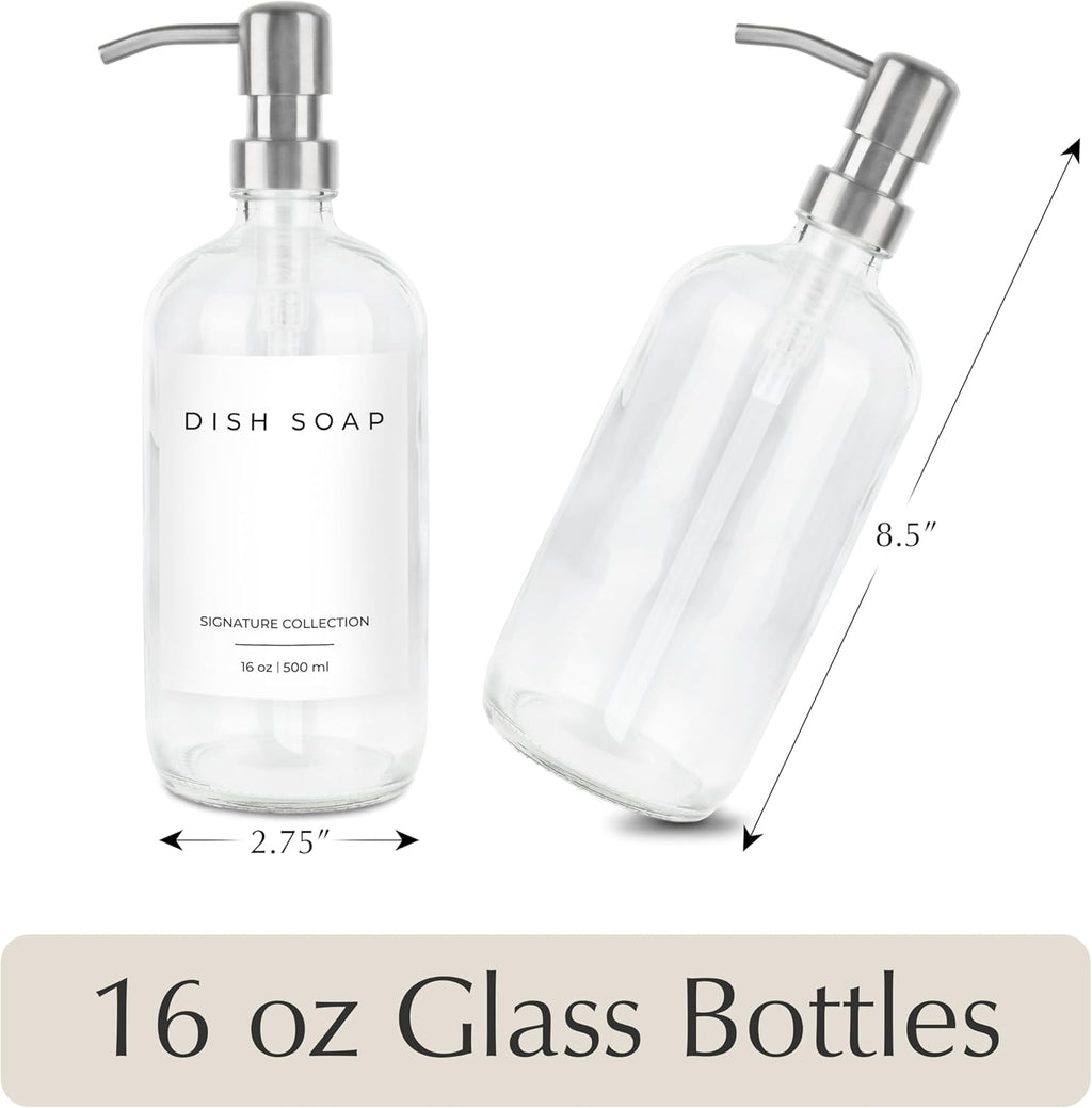 Emerson Essentials Soap Dispenser for Kitchen, Dish Dispenser for Kitchen, Bathroom Hands Set