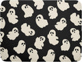 Halloween Ghost Dish Drying Mat 16X18 Inch Spooky Halloween Drying Mat for Kitchen Counter Black