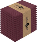 Native Fab Cotton Kitchen Towel with Hanging Loop 16x26 inches, 12-Pack, Waffle Weave Kitchen