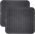 ZLR 2 Pcs Silicone Dish Drying Mats for Kitchen Counter, Eco-Friendly Fast Dry Dish Mat, Easy Clean