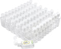 2oz Empty Hand Sanitizer Travel Size Bottles, Refillable Clear Plastic Containers with Flip Cap for