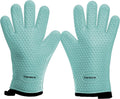 KITCHEN PERFECTION Silicone Smoker Oven Gloves -Extreme Heat Resistant BBQ Gloves -Handle Hot Food