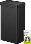 EKO Nova Sensor Trash Can, 21 Gallon/80 Liter Stainless Steel Rectangular Touchless Motion Sensor