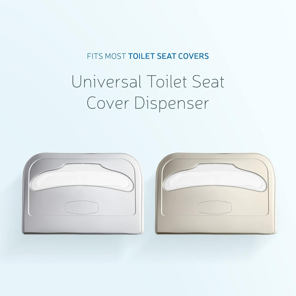 EZbrnd Wall Mount Half-Fold Toilet Seat Cover Dispenser for Commercial/Washroom/Office, Seat Cover
