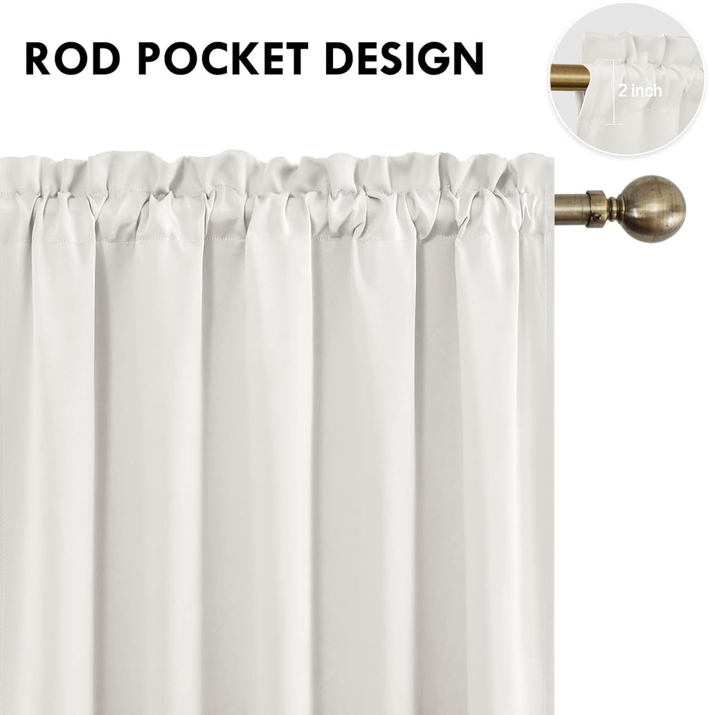 DWCN Blackout Curtains for Living Room Thermal Insulated, Energy Saving & Noise Reducing Bedroom