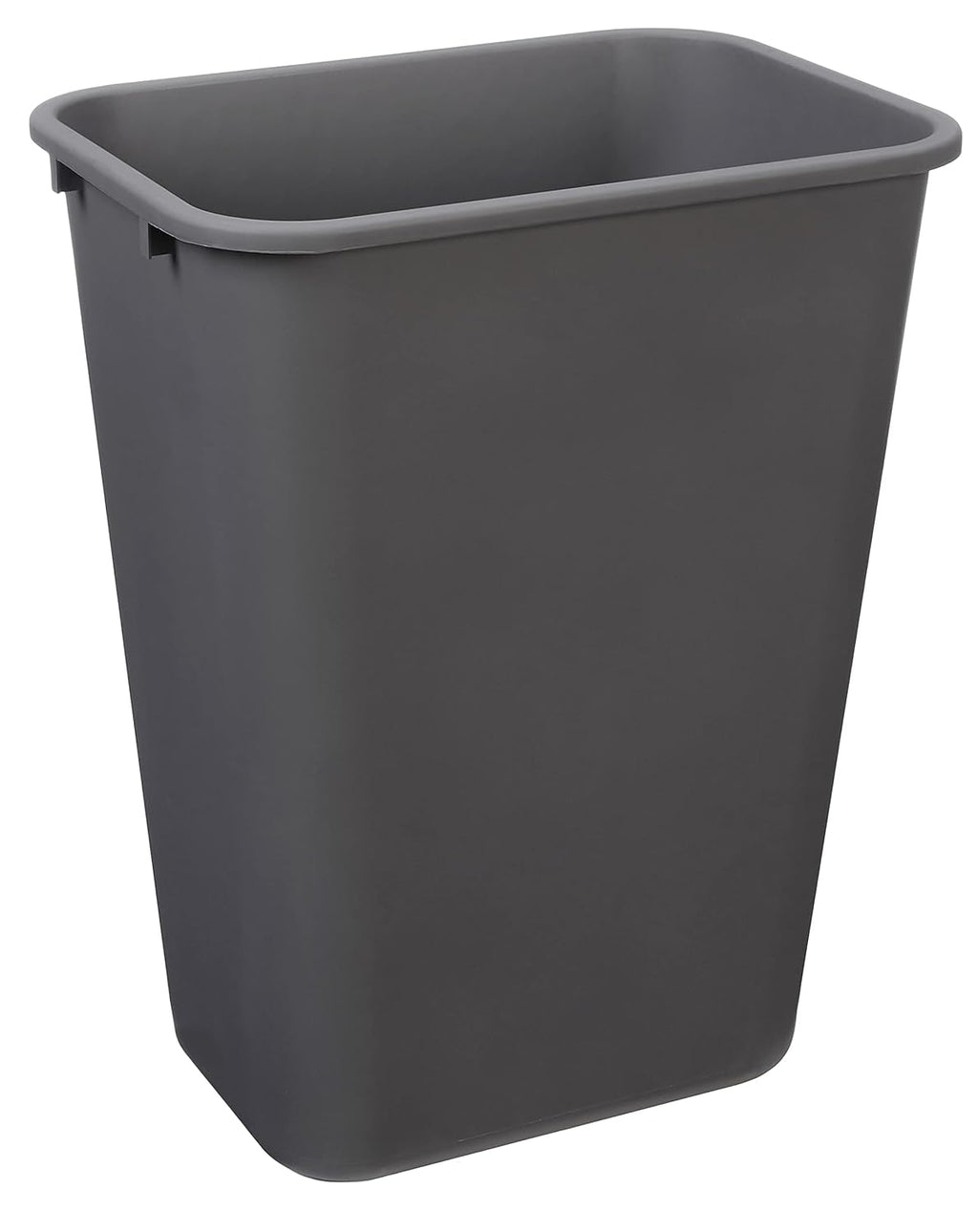 Amazon Basics Rectangular Commercial Office Wastebasket, 10 gallons (Pack of 1), Grey (Previously