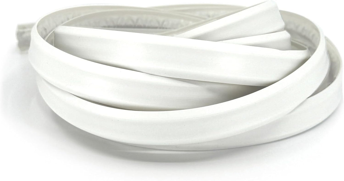 InstaTrim White New & Improved Caulk Trim, 1/2" by 10', Flexible, Water Resistant for Bathroom