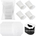 10 Pack Toilet Seat Covers Disposable with 4 Pack Portable Toilet Paper, Large Waterproof Potty