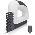 Lumkew Grout Cleaning Brush, V Shape Stiff Grout Cleaner Brush for Floors Tile Grout Scrubber