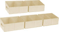DIMJ Closet Storage Bins, 5 Pack Storage Baskets for Shelves, Foldable Closet Organizer with