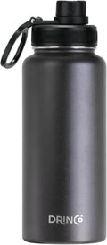 DRINCO Stainless Steel Water Bottle Spout Lid Vacuum Insulated Double Wall Water Bottle Wide Mouth