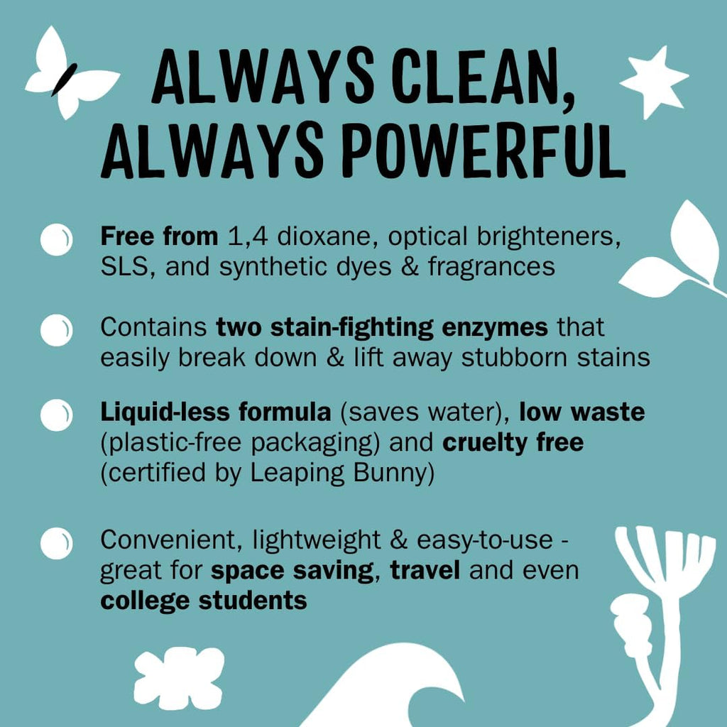 Molly’s Suds Laundry Detergent Sheets | Gentle on Sensitive Skin, Powerful Bio-Based Enzymes