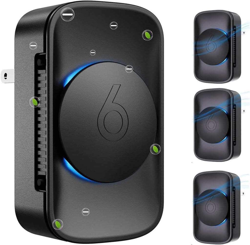 iDiskk [4 Pack] Air Purifier for Home,Plug-In Negative Ion Quiet Air Ionizers for Bedroom, Office