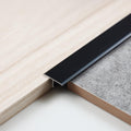 3Pcs Aluminum T Molding Trim & Floor Transition Strips, Flat Divider Strip for Door Threshold and