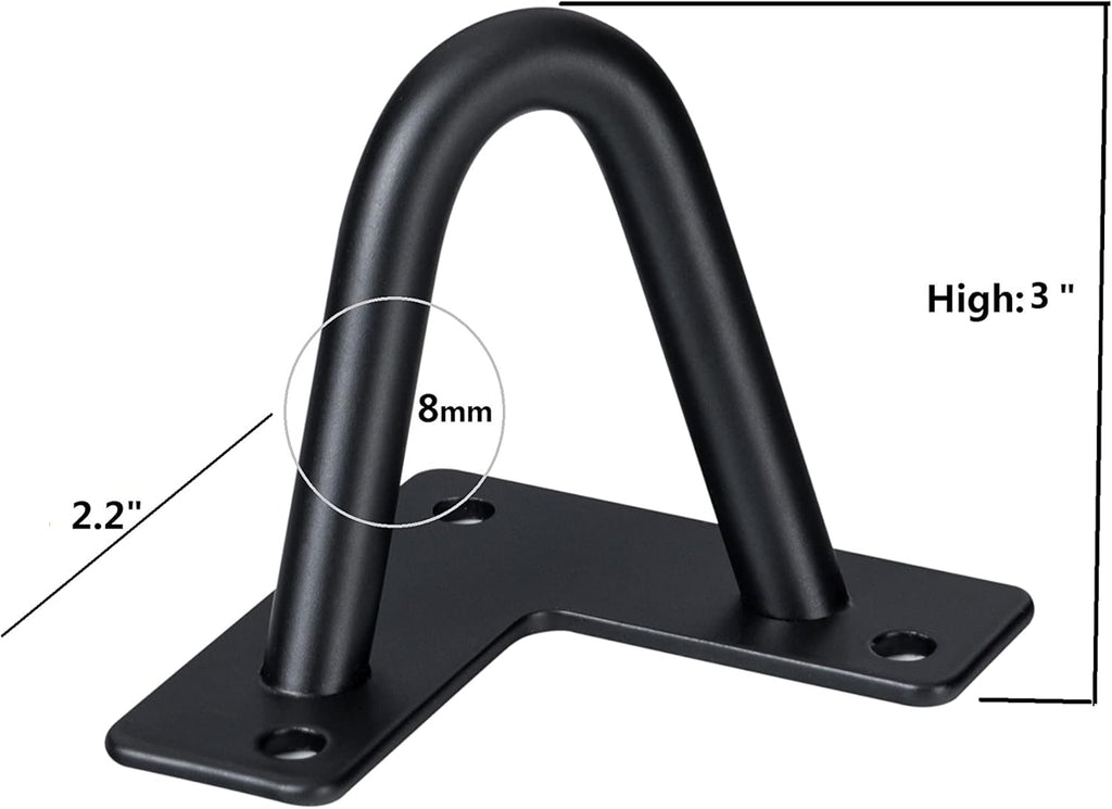 Hairpin Legs Black 4 Piece Set - DIY 3" Metal Table Legs for Cabinets, Wardrobes, TV Cabinets