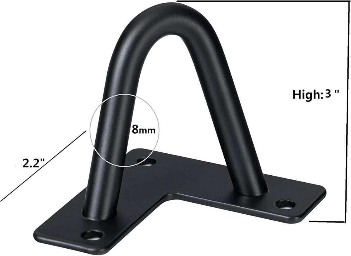 Hairpin Legs Black 4 Piece Set - DIY 3" Metal Table Legs for Cabinets, Wardrobes, TV Cabinets