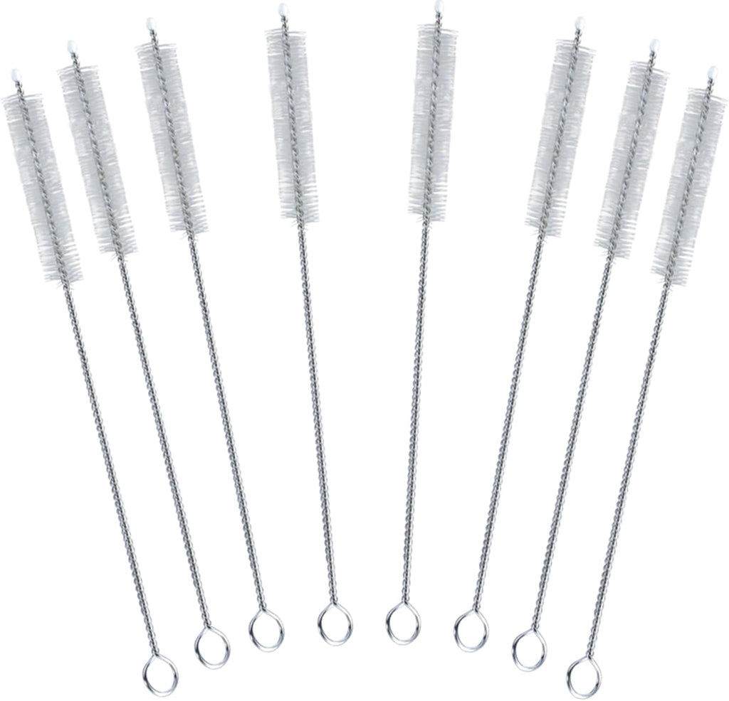 Long Straw Cleaner Brush Set Travel: 8 Pack Straw Brush Cleaner for Cleaning Straws, Stainless