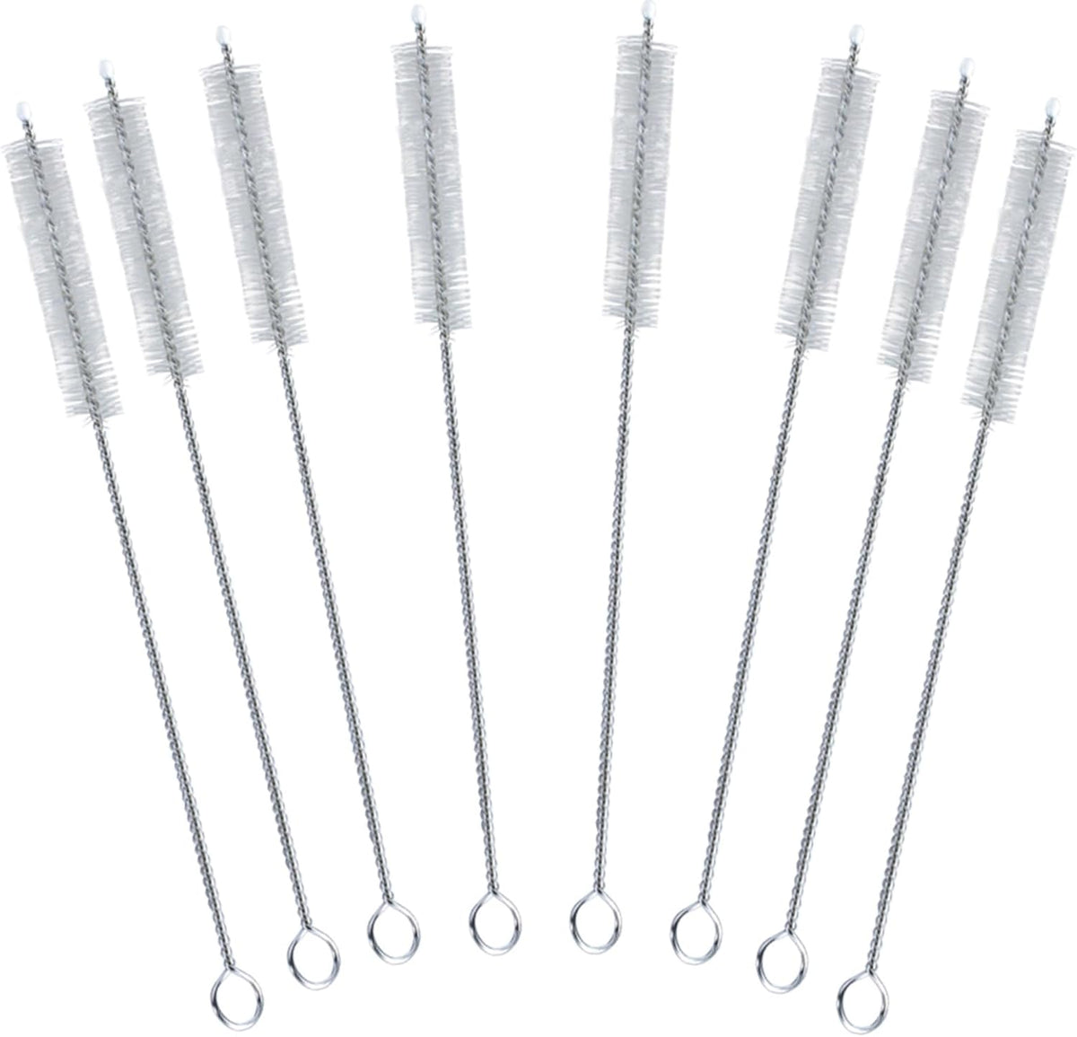 Long Straw Cleaner Brush Set Travel: 8 Pack Straw Brush Cleaner for Cleaning Straws, Stainless