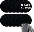 12 Pack - 6.7 Inch Round Compost Bin Charcoal Filters,Extra Thick Activated Carbon Charcoal Filters