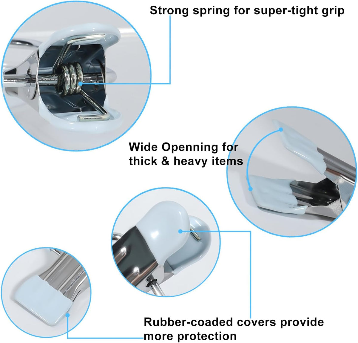 15/30/50Pcs Upgrade Double Head Clamp Dipped Clothespin for Laundry Hooks with Clips, Boot Holder