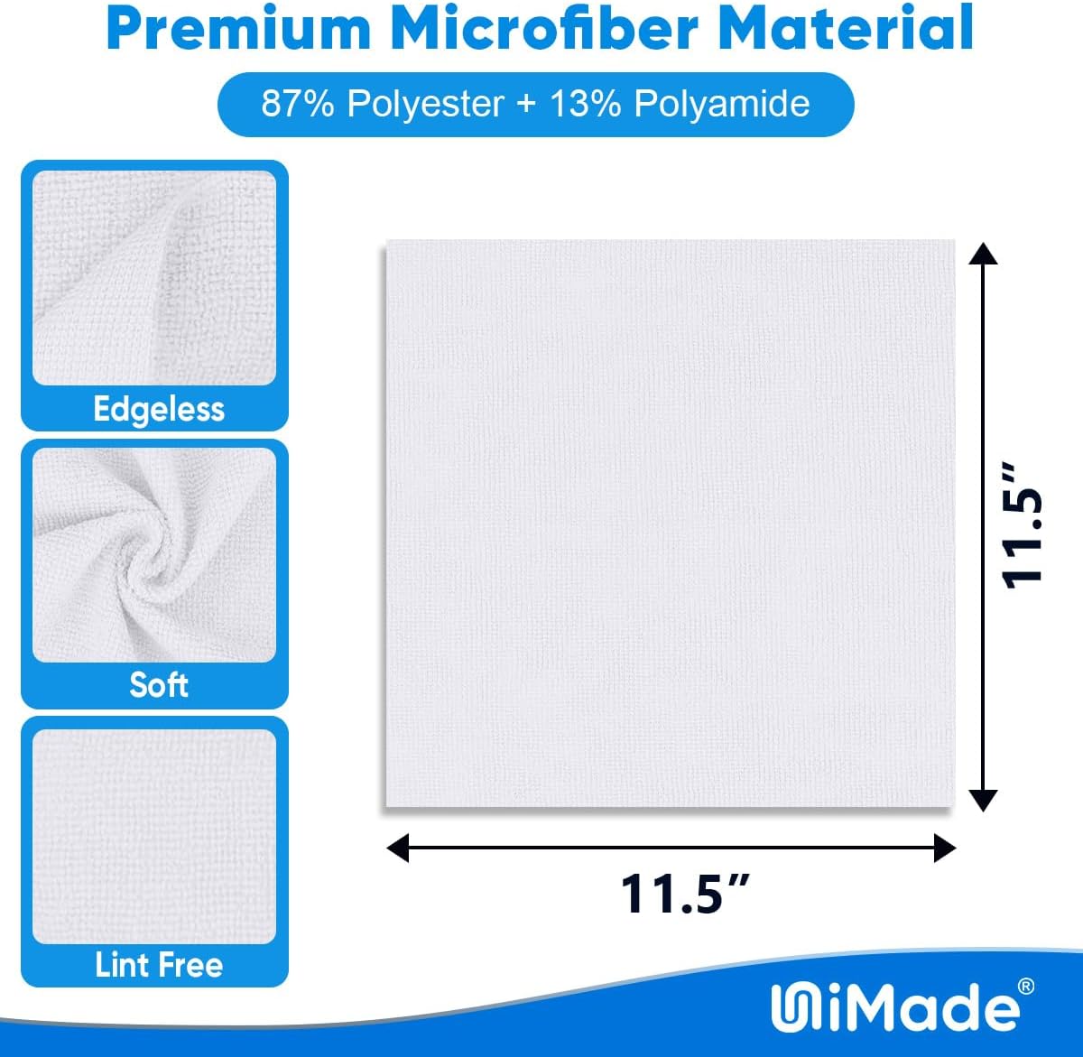 Shop Towels Rags, 150 Pack Reusable Shop Rags Bulk Microfiber Cleaning Cloth Lint Free Cleaning