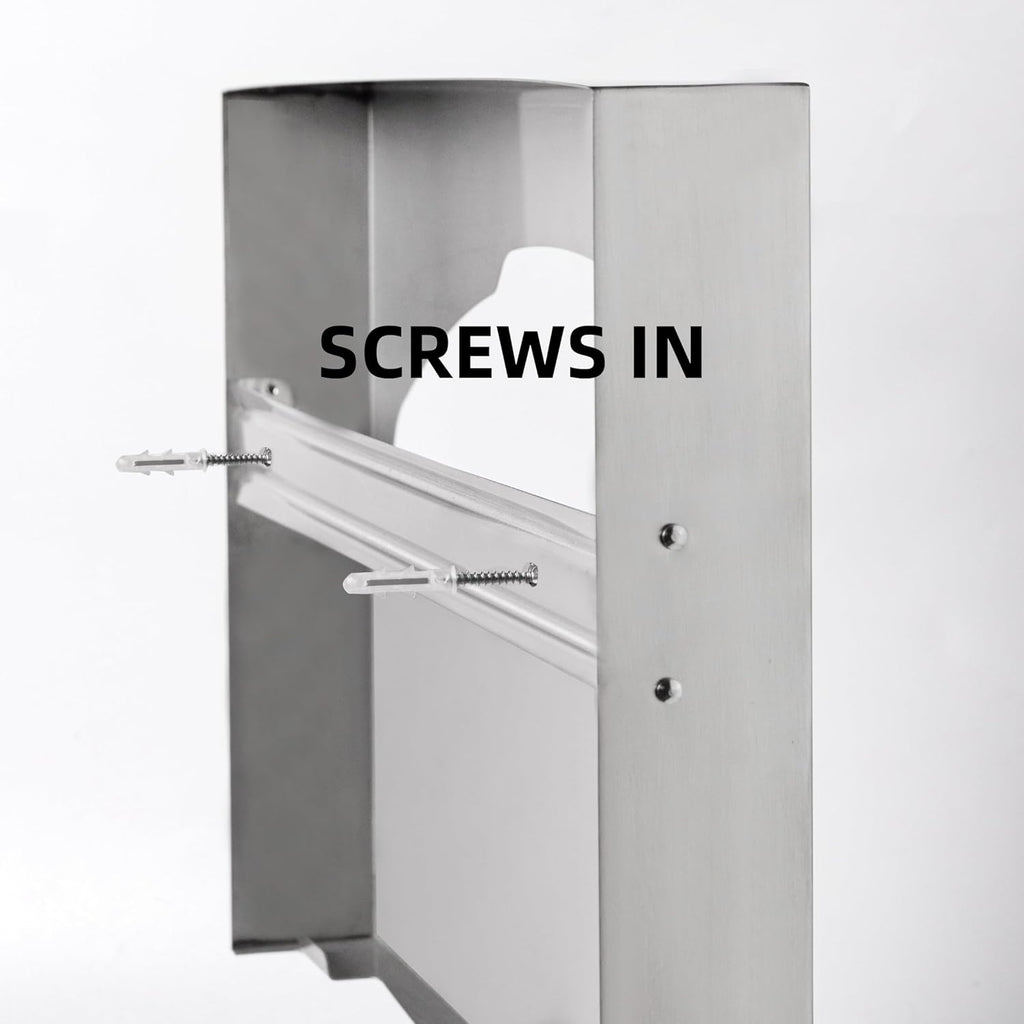 Toilet Seat Cover Dispenser,Commercial Stainless Steel Brushed Toilet Seat Cover Holder for
