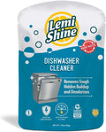 Lemi Shine Natural Dishwasher Cleaner - Hard Water Citric Acid Cleaning Powder - Lemon Scented