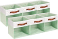 HNZIGE Clear Storage Cubes Bins 11 x 11, Fabric Storage Cube Bins for Storage Organizer,Shelf