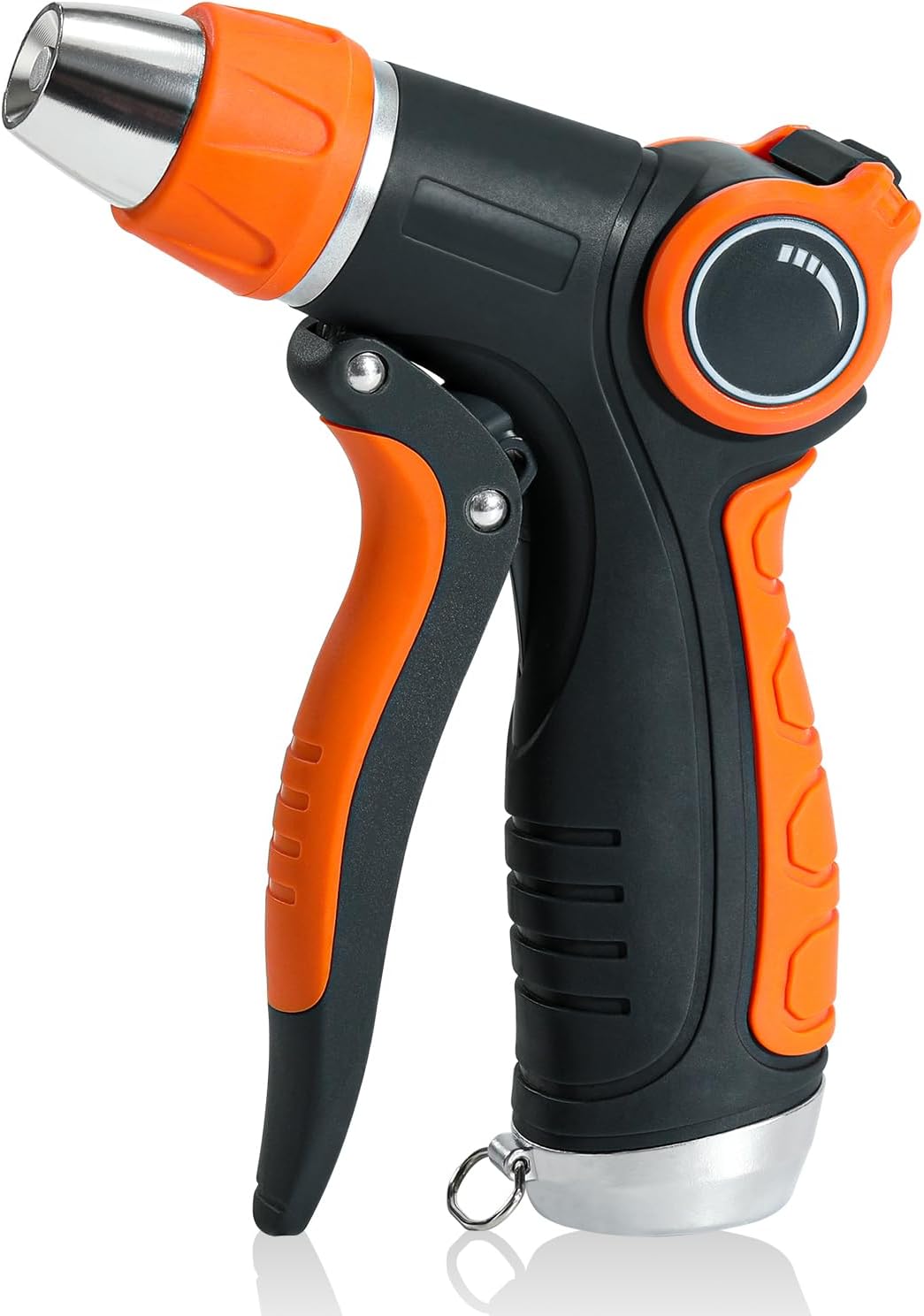Garden Hose Nozzle Sprayer, Water Hose Sprayer Nozzle with 4 Spray Patterns, Water Flow Thumb